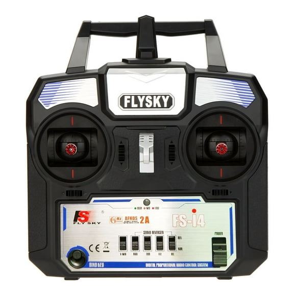 Helicopter FS-i4 AFHDS 2A 2.4GHz 4CH Radio System Transmitter For RC Helicopter Glider With FS-A6 Receiver