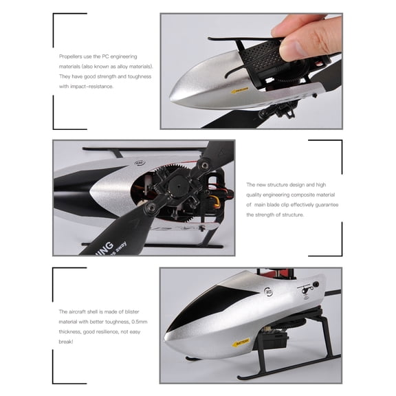 Helicopter,Key Take Aircraft 3d Huiop Helicopter Airplane Altitude Stabilization Remote Airplane Helicopter 4 Channel Altitude 3 Remote Helicopter 6- Stabilization 3d Flips Take And 3