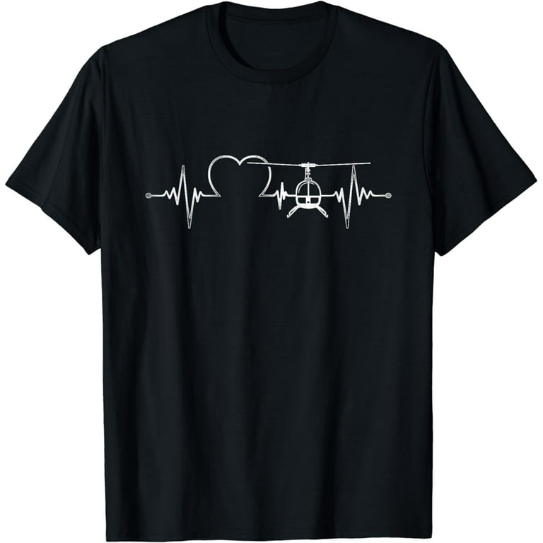 Funny Helicopter Pilot Heartbeat Shirt Funny Helicopter Pilot Heartbeat Shirt