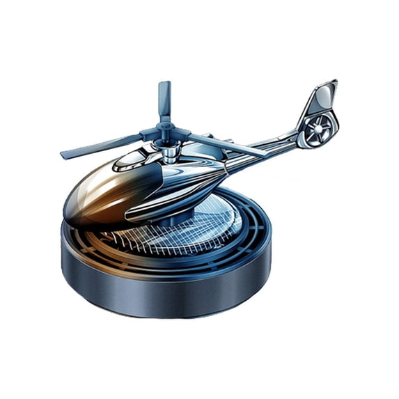 Helicopter Solar Car Freshener, Solar Helicopter Car Fragrance Diffuser Solar Rotating Ornament, Energy Dif Aromatherapy