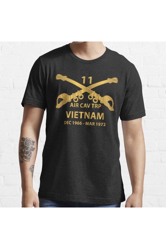 Helicopter Troop Air Cav Troop 11Th Acr Branch Vietnam Dec 66 March 72 X 300 Essential T-shirt