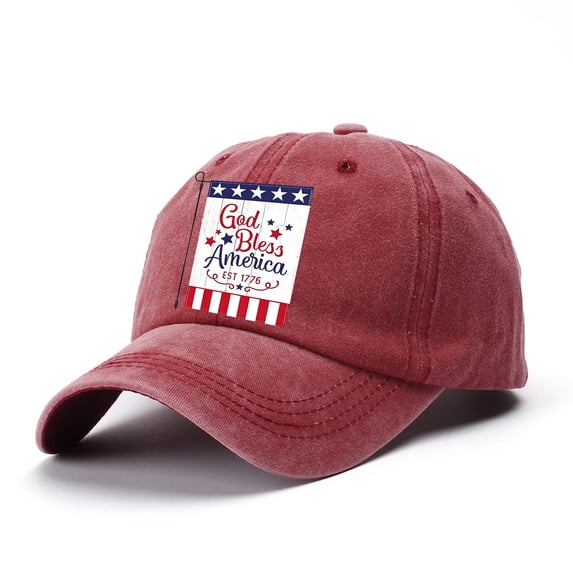 Helii 1776-2026 USA 250th Anniversary Hat – Washed Distressed American Flag Baseball Cap for Men Women, 4th of July Independence Day Retro Cap, Breathable Cotton Outdoor Gift Wine,A