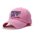 thumbnail image 1 of Helii 1776 God Bless America Washed Baseball Cap – 250th Anniversary Patriotic Hat for Men Women, Adjustable American Flag Cotton Cap, Vintage Distressed 4th of July Summer Gift Pink,A, 1 of 3