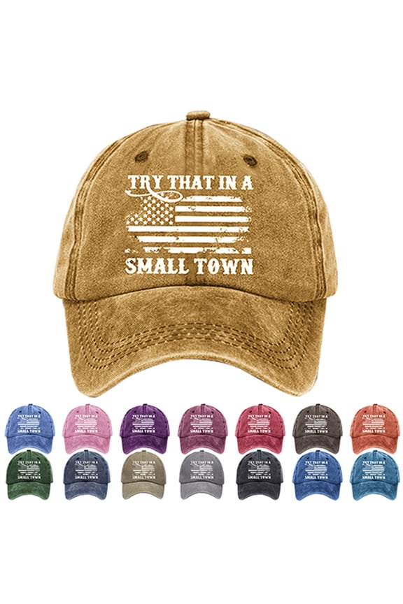 2024 Patriotic Election Baseball Cap, Hillbilly Flag Vintage Washed Denim Dad Hat with Metal Slide-Buckle, Unisex Adjustable Strapback for Men Women