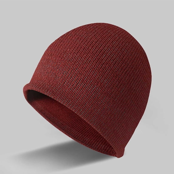 Helii Beanie Reflective Knit Warm Stretchy Night Running Sports Unisex