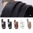 thumbnail image 1 of Helii Black Belts for Women Women Thin Elastic PU Leather Waist Belt Fashion Slim Belt for Jeans Dresses, 1 of 3