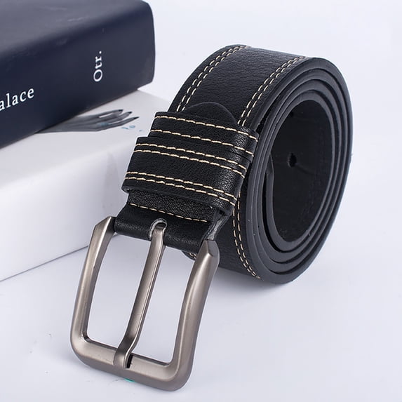 Helii Men's Imitation Leather Belt Casual Versatile Needle Buckle Belt for Adult