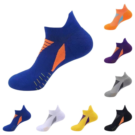 Helii Breathable Cut Sports Socks For Men Women Ankle Running Breathable Socks Lightweight Athletic Ankle Socks Moisture Wicking Socks For Running Gym Fitness Blue One Size
