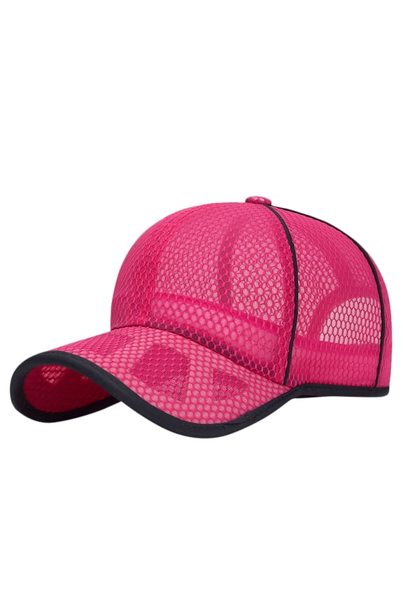 Classic Low Profile Mesh Baseball Cap Unconstructed Adjustable Dad Hat for Men Women