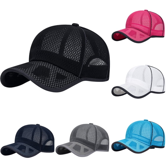 Helii Classic Low Profile Mesh Baseball Cap Unconstructed Adjustable Dad Hat for Men Women
