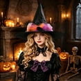 thumbnail image 1 of Helii Clearance Witch Hat for Women Halloween Costume Accessory 6 Styles Available Soft Polyurethane Fiber Comfortable Fit for Halloween Party Cosplay Photo Shoot, 1 of 4
