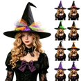 thumbnail image 1 of Helii Clearance Witch Hat for Women Halloween Costume Accessory 6 Styles Available Soft Polyurethane Fiber Comfortable Fit for Halloween Party Cosplay Photo Shoot, 1 of 4