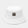 thumbnail image 1 of Helii Cotton Blend Bucket Hat for Women Men Wide Brim Sun Hat, Vintage Solid Color Fisherman Hat Foldable Summer Outdoor UV Protection Beach Hiking Cap White,One Size, 1 of 2