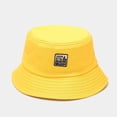 thumbnail image 1 of Helii Cotton Blend Bucket Hat for Women Men Wide Brim Sun Hat, Vintage Solid Color Fisherman Hat Foldable Summer Outdoor UV Protection Beach Hiking Cap Yellow,One Size, 1 of 3