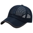 thumbnail image 1 of Helii Full Mesh Baseball Cap for Men Women – Breathable Summer Running Hat with Full Ventilation Lightweight Quick Dry Polyester Sun Cap, Adjustable Outdoor Sports Navy,One Size, 1 of 8
