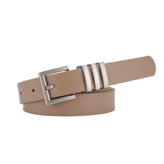Helii Khak Belts for Women Women Thin Elastic PU Leather Waist Belt Fashion Slim Belt for Jeans Dresses