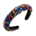 thumbnail image 1 of Helii Luxury Shiny Rhinestone Headband for Women, Comfortable Sponge Hair Hoop for Party Daily Wear, 1 of 5