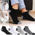 thumbnail image 1 of Helii Men Color Block Boat Socks Cotton Breathable Lightweight Low Cut Ankle Socks Casual Summer Socks, 1 of 4