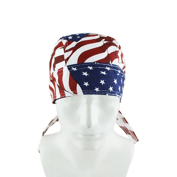 Helii Men Cooling Do Rag Head Wrap Visor Skull Cap Liner for Motorcycle Cycling Outdoor