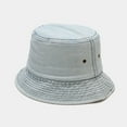 thumbnail image 1 of Helii Men Women Unisex Cotton Bucket Hat, Wide Brim Foldable Sun Hat, UPF 50+ UV Protection Packable Hat, Lightweight Beach Hat for Outdoor Hiking Travel BU2,M, 1 of 3
