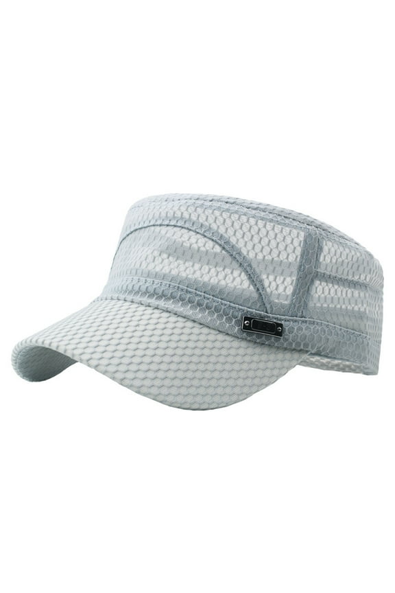 Men's Summer Mesh Trucker Hat Adjustable Breathable Sun Cap for Outdoor Sports & Casual Wear