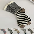 thumbnail image 1 of Helii Mens Womens Socks Casual Retro Striped Ankle Socks LightWeight Soft Cotton Non Slip Moisture Wicking for Running Sport Hiking Work Blue,Under $3, 1 of 4