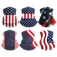 thumbnail image 1 of Helii Neck Gaiter for Men Women – American Flag Breathable Face Mask, Moisture Wicking Quick Dry Sun Scarf, Multifunctional 12 Ways Bandana for Fishing Running Hiking Black,One Size, 1 of 4