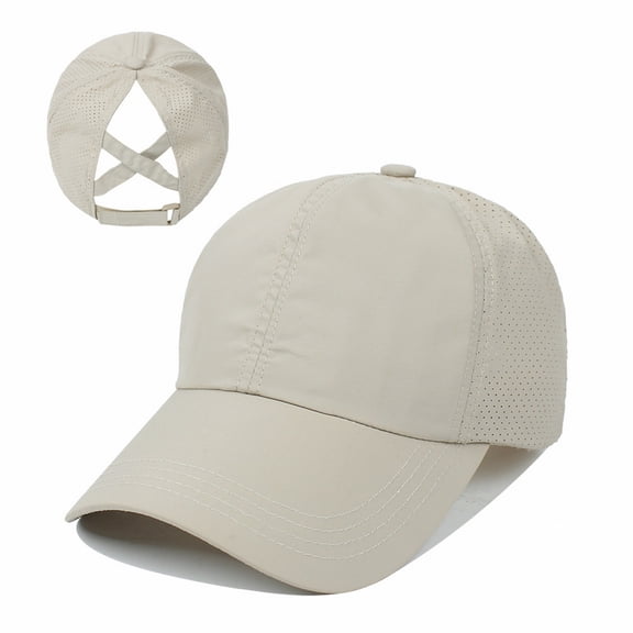 Helii Ponytail Hat for Women, Quick Drying Mesh Baseball Cap Sport Sun Hat