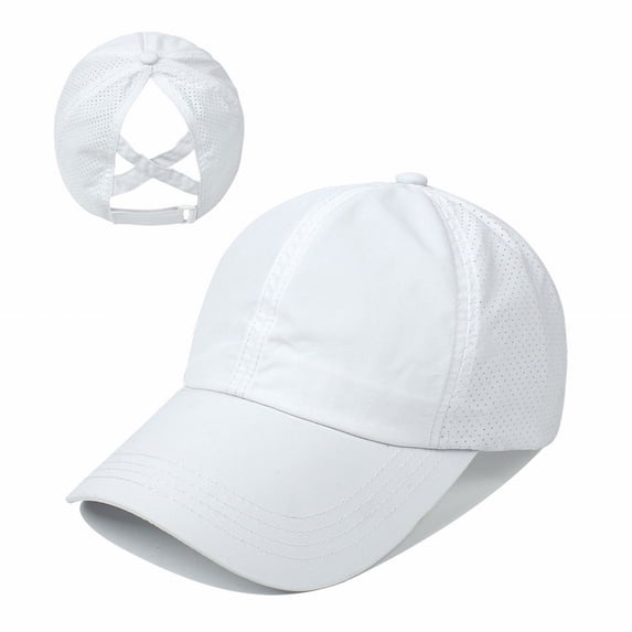 Helii Ponytail Hat for Women, Quick Drying Mesh Baseball Cap Sport Sun Hat