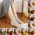 thumbnail image 1 of Helii Socks Cotton Ruffle Slouch Casual Daily Socks for Women, 1 of 4