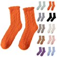 thumbnail image 1 of Helii Socks for Women Men Casual Solid Color Thicken Plush Warm Socks Moisture Wicking Soft Comfort Non Slip for Sleeping Workout Daily Wear Black, 1 of 5