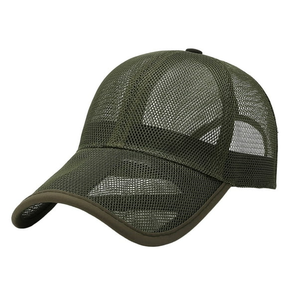 Helii Summer Mesh Baseball Cap Adjustable Sun Hat for Outdoor Sports Running Fishing