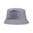 thumbnail image 1 of Helii Unisex Cotton Bucket Hat Fisherman Hat Cap Solid Color Breathable Sun Hat Cap Outdoor Hat Cap for Gardening Beach Daily DIY Blank Basic Hat Cap, 1 of 3