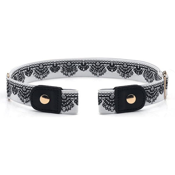 Helii Unisex Invisible Elastic Waist Belt Buckleless Stretch Slim Belt for Jeans Dresses