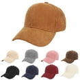 thumbnail image 1 of Helii Vintage Corduroy Baseball Cap Unstructured Plain Soft Dad Hat for Men and Women Adjustable Lightweight Casual Ball Cap Outdoor Caps 9 Solid Colors Retro Fall Winter Hats Trendy, 1 of 3
