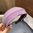 thumbnail image 1 of Helii Wide Headband for Women – High Crown Volumizing Headband with Ruffled Non-Slip Band, Stretchy Hair Band for High Cranial Top, Comfortable French Hair AccessoriesCOLOR:Purple SIZE:One Size, 1 of 3