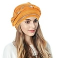thumbnail image 1 of Helii Women Braid Turban Hat Stretch Fashion Headwrap Chemo Cap Satin Soft Head Scarf Wrap Cover Sun Hats Cowboy Hat, 1 of 4