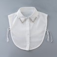 thumbnail image 1 of Helii Women Detachable False Collar V-Front Mock Neck Tie-Back Collar, 1 of 8