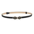 thumbnail image 1 of Helii Women Elastic Stretch Waist Belt Adjustable PU Leather Belt with Buckle for Dresses Jeans, 1 of 2