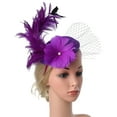 thumbnail image 1 of Helii Women Fascinator Flower Pillbox Hat Mesh Tea Party Headband Clip Wedding Church Headwear Adult Headbands cute headbands for women, 1 of 4