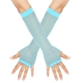 thumbnail image 1 of Helii Women Fishnet Gloves 80s Retro Fingerless Mesh Gloves Accessories for Party, 1 of 3