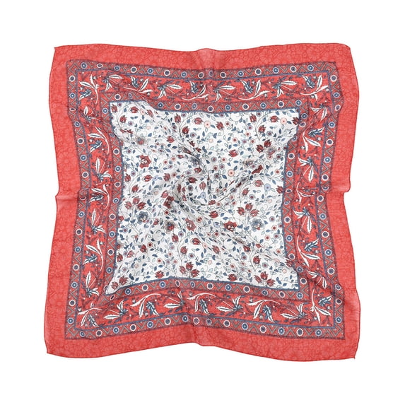 Helii Women Scarf Classic Square Scarf for Women Folk Custom Printed Cotton Blend Soft Head Neck Wrap Muslim Turban 70×70cm