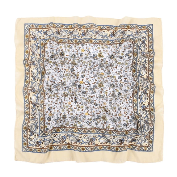 Helii Women Scarf Classic Square Scarf for Women Folk Custom Printed Cotton Blend Soft Head Neck Wrap Muslim Turban 70×70cm