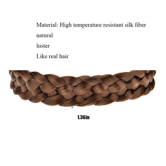 Helii Women Headband Synthetic Fiber Princess Style Elastic Wig Accessory