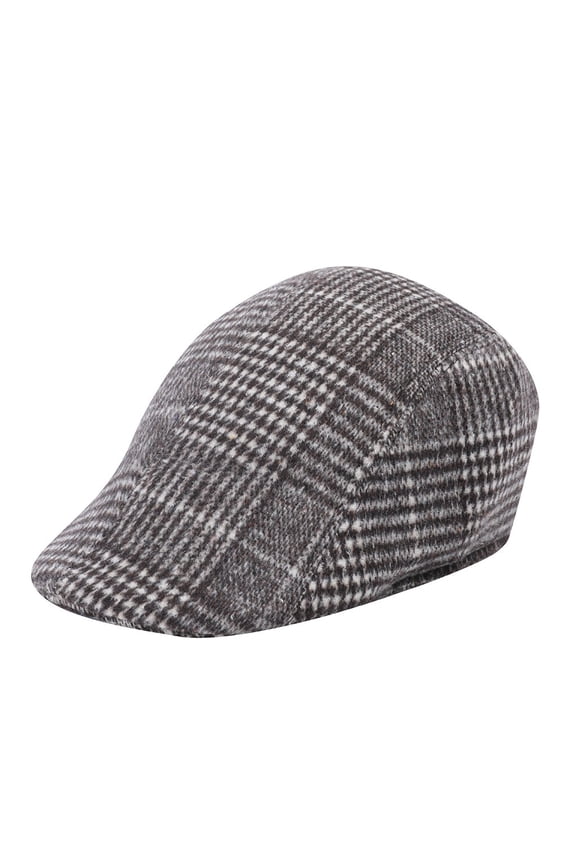 Women Men Hat Soft Plaid Beret Retro Casual Warm Breathable Winter Hat Sun Hat Trucker Hat