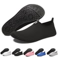 thumbnail image 1 of Helii Women Men Unisex Quick Dry Water Socks Non Slip Soft Sole Swim Shoes Breathable Barefoot Aqua Socks for Beach Pool Snorkeling Yoga Lightweight Foldable Dive Booties Water Footwear, 1 of 3
