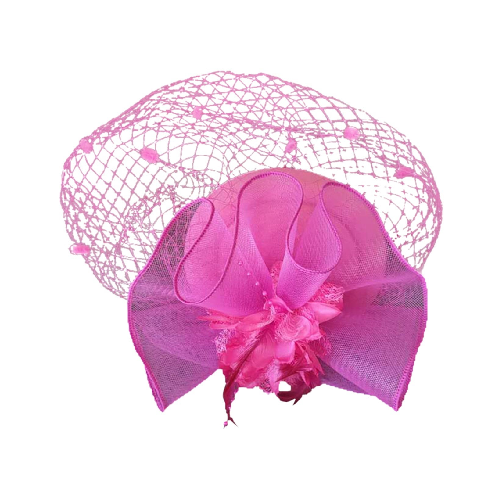 Helii Women Pillbox Fascinator Hat Mesh Flower Headdress for Tea Party ...