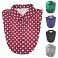 thumbnail image 1 of Helii Women Polka Dot Faux Collar Detachable Dickey Blouse Half Shirt Button Front Pointed Collar Layer Accessory for Sweater Cardigan Adjustable Green,One Size, 1 of 3