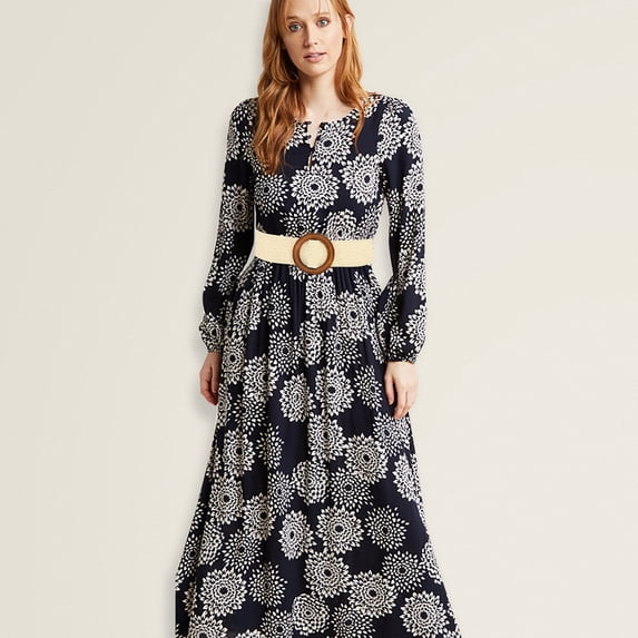 Helii Women Wide Elastic Belt Wooden Round Buckle Stretchy Waist Belt for Coat Dress