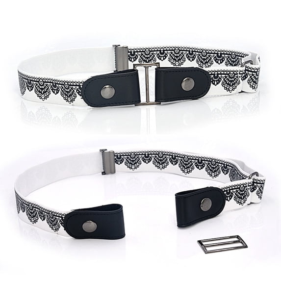 Helii Women Wide Elastic Waist Belt Fashion Printed Leather Waistband for Ladies